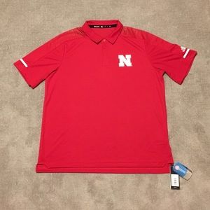 New Huskers XL Adidas Coach Sideline Polo 18/19
